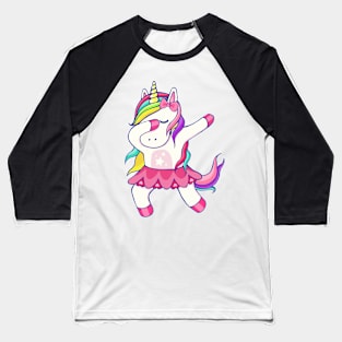 Fabulous Dabbing Unicorn Baseball T-Shirt